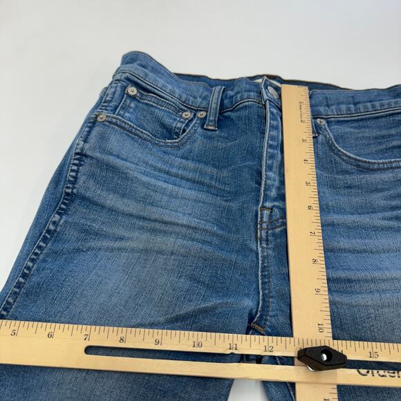 Madewell Jeans Womens 26 Blue 10" High Riser Skinny‎ Skinny Denim Cotton - Picture 7 of 8